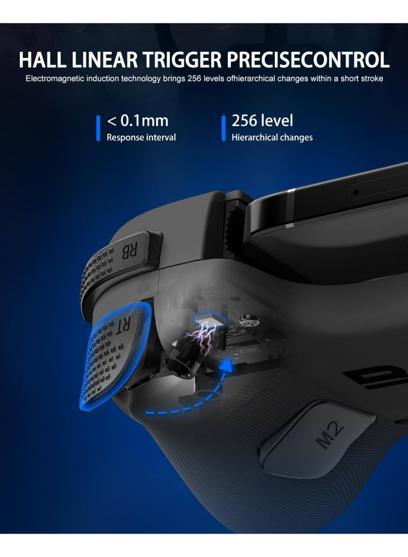 وحدة تحكم ألعاب الهاتف المحمول Bluetooth ل Nintendo Switch 2 و iOS و Android والأجهزة اللوحية، قبضة لوحة الألعاب اللاسلكية مع عصا التحكم في تشغيل تأثير Hall، وحدة تحكم الهاتف المريحة لأجهزة iPhone و iPad Pro و Samsung - Image 3